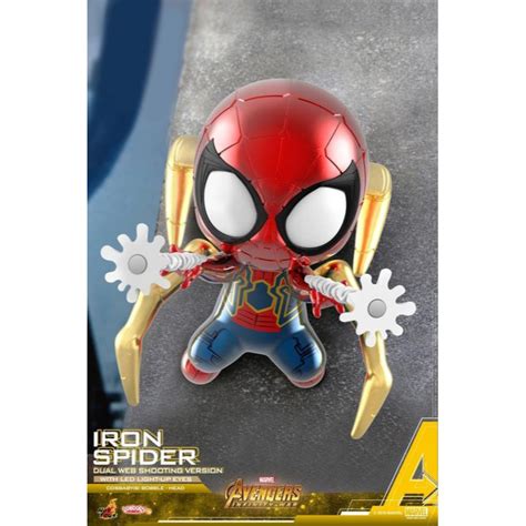 鋼鐵蜘蛛人 連續射擊款 發光眼 COSB Hot Toys COSBABY Avengers 蝦皮購物