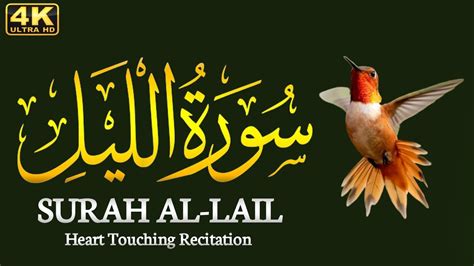 Surah Al Lail Heart Touching Beautiful Recitation Of Surah Lail