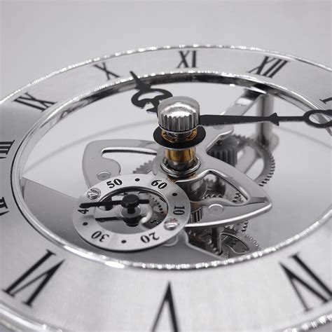 Quartz Skeleton Clock Movement Insert W Rotating Grandado