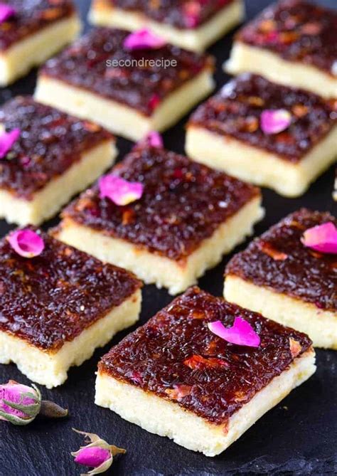 Gulkand barfi | rose preserve coconut fudge recipe - SecondRecipe