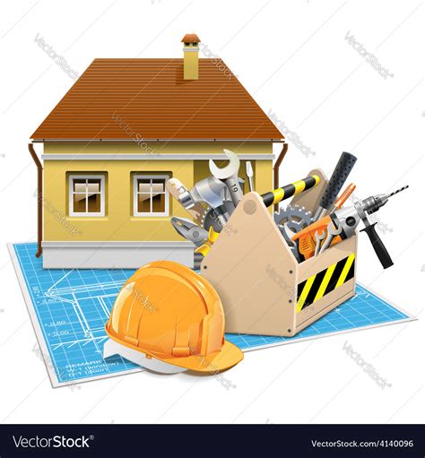 House repair project Royalty Free Vector Image