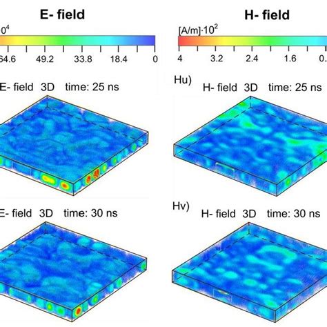 D Development Of The Electric And Magnetic Fields In The Enclosure