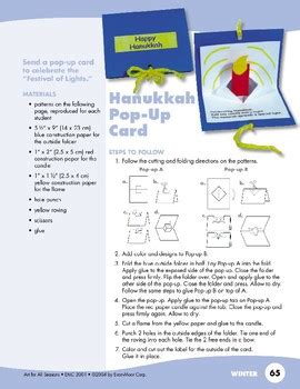 Hanukkah Art Projects by Evan-Moor Educational Publishers | TpT