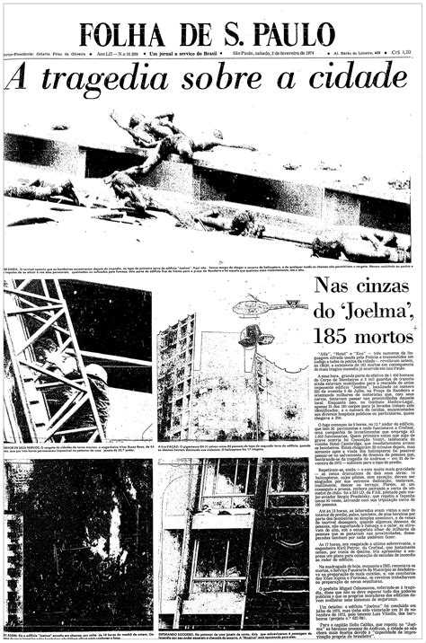 1974 Incêndio do Edifício Joelma manchetempo