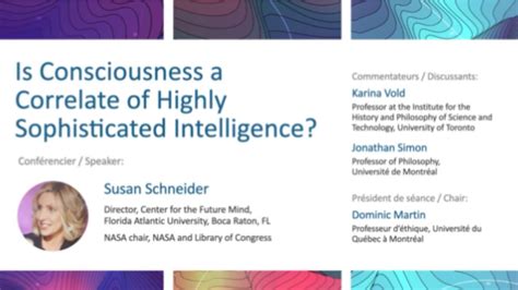 Susan Schneider On Is Consciousness A Correlate Of Highly