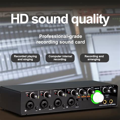 2023 Xtuga E-44 Sound Card - 4 Input 4 Output USB Interface