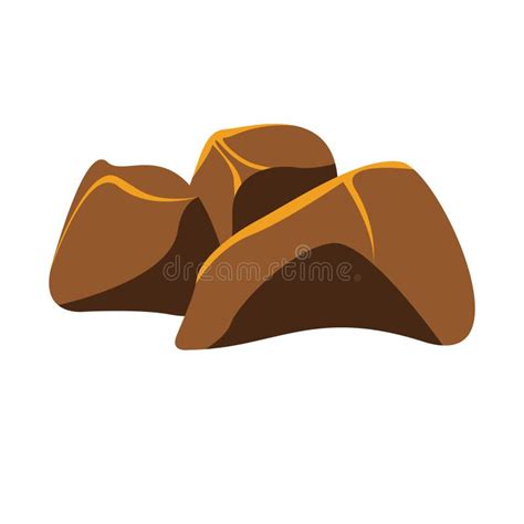 Brown Stones Vector Art Brown Rock Clip Art Cartoon Stone Rock