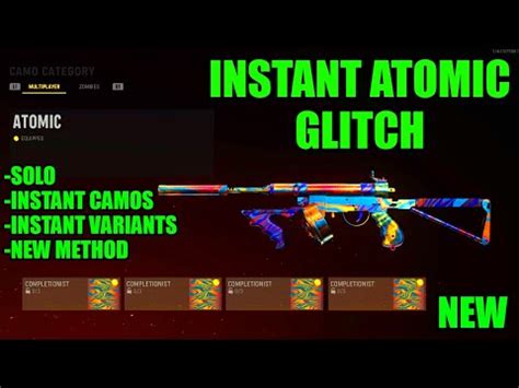 NEW Instant ATOMIC CAMO GLITCH VANGUARD VANGUARD CAMO GLITCH