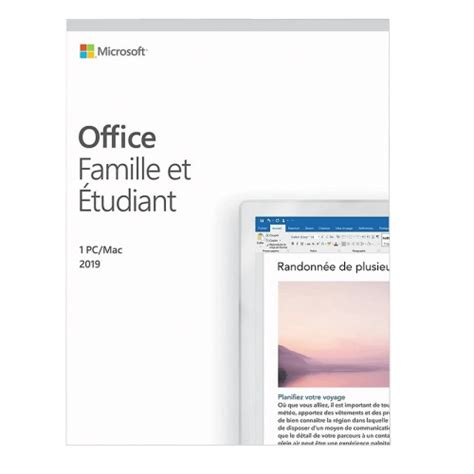 Microsoft Office Famille Et Tudiant Pc Ou Mac Achat Final