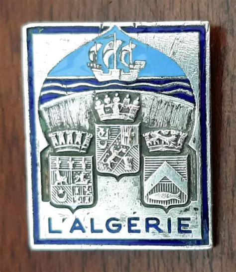 Wwii Insigne Croiseur L Alg Rie Marine Nationale Original Badge