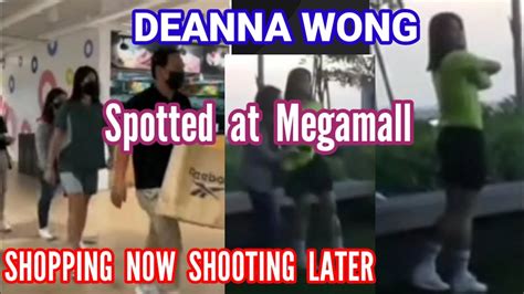 Deanna Wong Spotted At Megamall Update Shopping Shooting Deannawong