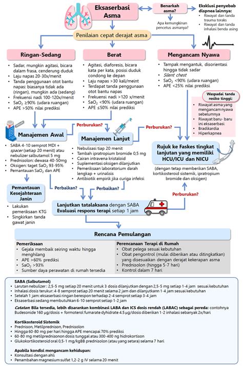 Gambar 2 Algoritma Penatalaksanaan Asma Eksaserbasi Pada Dewasa