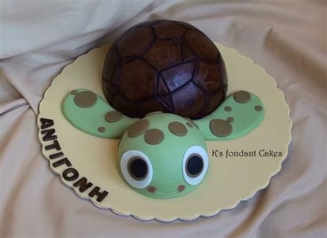 Sammy The Turtle Decorated Cake By Ks Fondant Cakes Cakesdecor