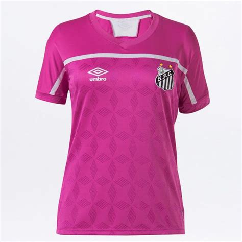 Camisa Santos Outubro Rosa 20 21 s nº Torcedor Umbro Feminina Camisa