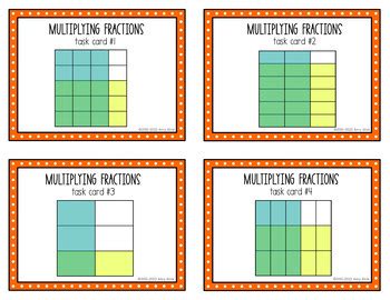 Fraction Task Cards Multiplying Fractions By Amy Alvis Tpt