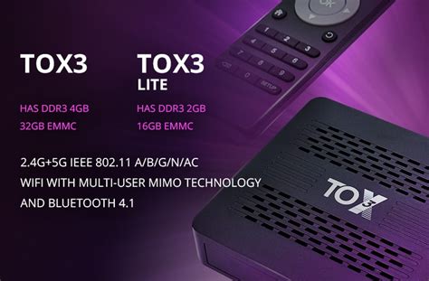 TOX3 Tv Box Android 11 Smart Tv Box 4GB 32GB Amlogic – MYMARKETYO