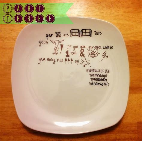 Dream Something Up Diy Plate Decoration Project Matthew 622