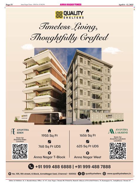 Anna Nagar Times Epaper Newspaper Anna Nagar Times Epaper Page 8