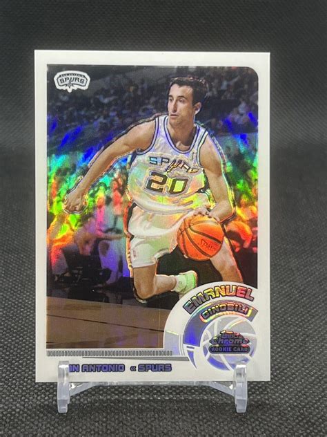 Topps Chrome Emanuel Manu Ginobili White Refractor Rare