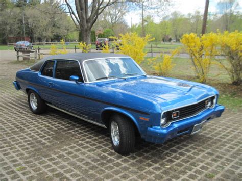 Chevrolet Nova 1973 Blue For Sale 1x27d3w241676 1973 Chevrolet Nova