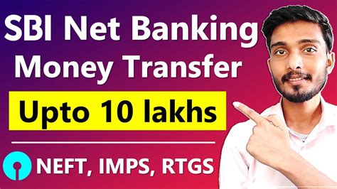 SBI Net Banking Money Transfer NEFT RTGS IMPS YouTube