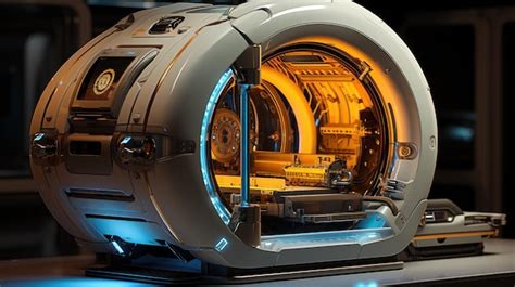 Premium Photo Futuristic Capsule Intricate Mri Technology Created