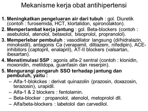 Obat Obat Kardiovaskular Oleh Muhimmatun Nimah Ssi Apt Ppt