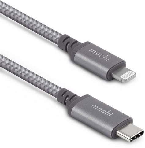 Кабель синхронизации Moshi Integra™ Cable USB-C to Lightning 1.2m ...