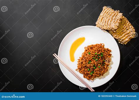 Korean Spicy Hot Instant Noodles Stock Photo Image Of Nutrition Korean