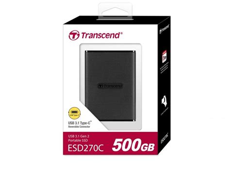 Transcend ESD270C TS500GESD270C Taşınabilir 500GB USB 3.2 520 MB/sn ...