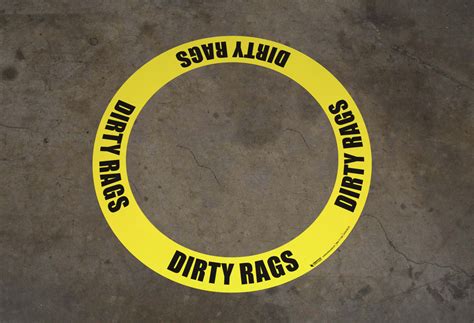 Dirty Rags Circular Floor Sign Ring