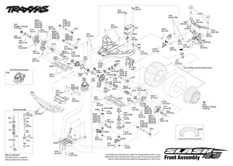 Traxxas Slash 4x4 VXL Parts Exploded View (68068-4) — Adventure Hobbies & Toys