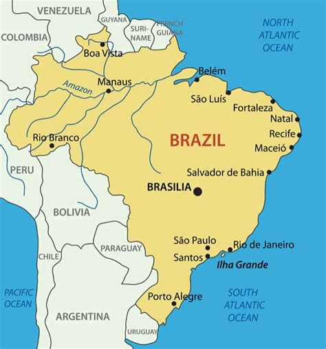 Bras Lia Map Administrative Map Of Brazil Brazil Administrative Map