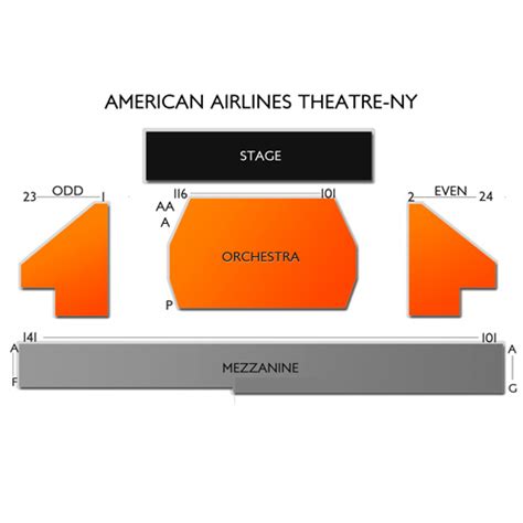 American Airlines Theatre Seating Chart | Vivid Seats