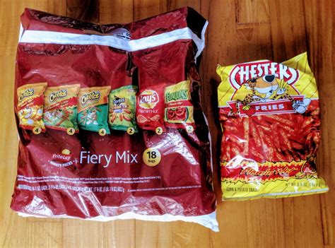 Hot Cheetos Fiery Mix Bags Chesters Flamin Hot Fries Food Drinks Packaged Instant