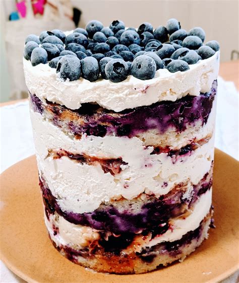 My Lemon Blueberry Mascarpone Cake [x Post From R Baking] R Serendipity