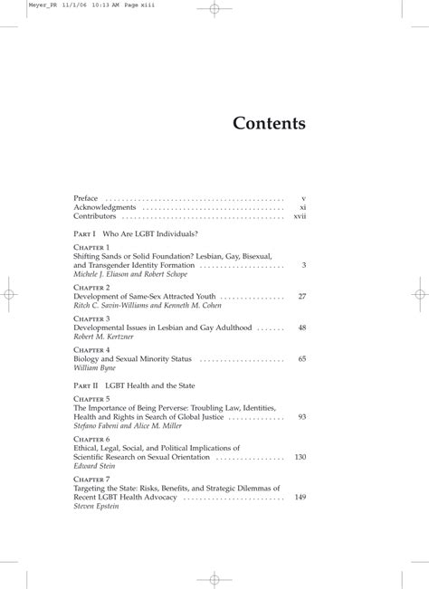 PDF The Health Of Sexual Minorities Public Health Perspectives On Lesbian Gay Bisexual And