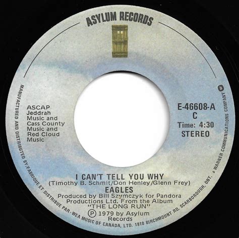 Eagles I Can T Tell You Why Vinyl Discogs