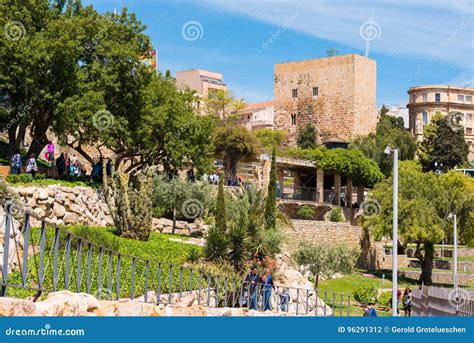 Tarragona Spain May 1 2017 View Of The Old Town Copy Space For