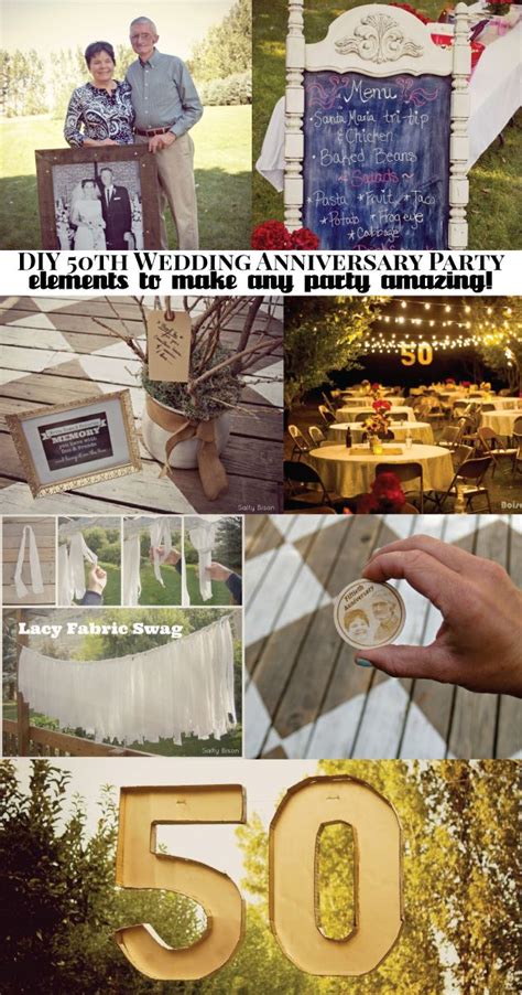 Diy 50th Wedding Anniversary Ideas 50th Wedding Anniversary Party