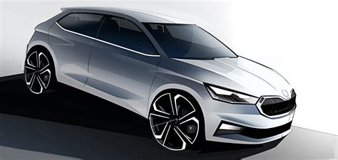 Eerste Designschetsen Nieuwe Škoda Fabia