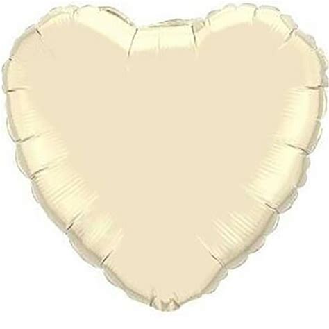 Ivory 18 Heart Foil Balloon