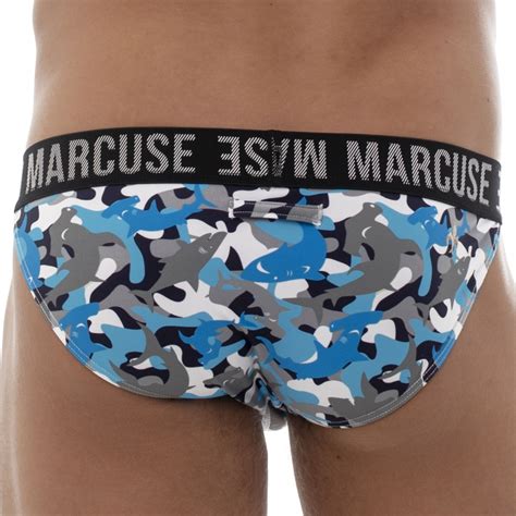 Marcuse Slip Hercule Camouflage Bleu INDERWEAR