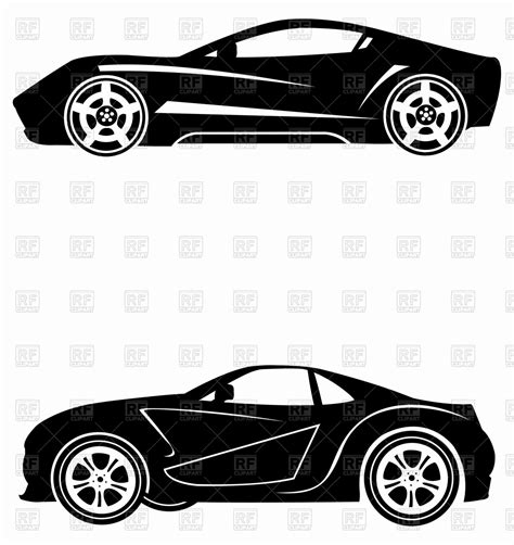 Sports Car Outline Vector at Vectorified.com | Collection of Sports Car ...