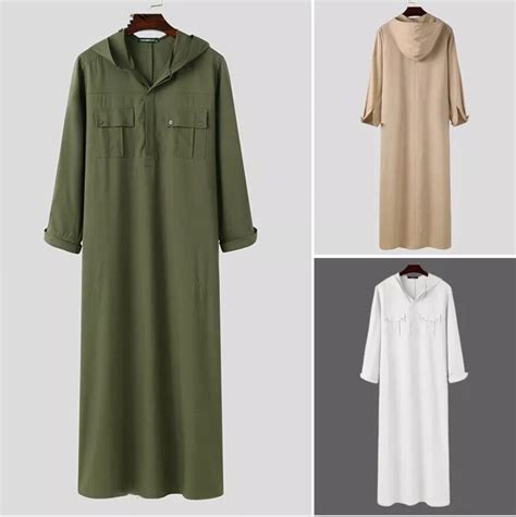 Men S Clothing Muslim Fashion Jubba Thobe Nationality Long Sleeve