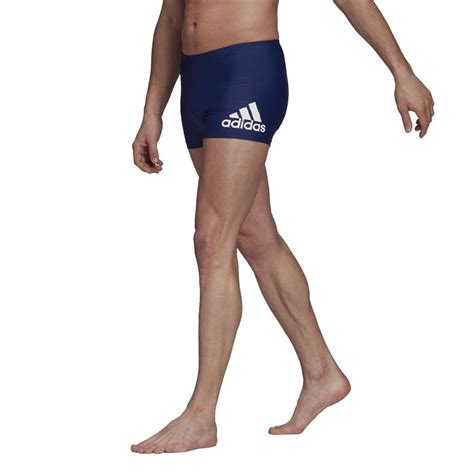 Adidas Heren Fitness Badge Of Sport Swimming Boxer Trunks Zwembroeken Blauw