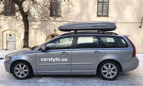 Багажник Turtle Air1 та бокс Terra Drive 500 на Volvo V50 | Купити в ...