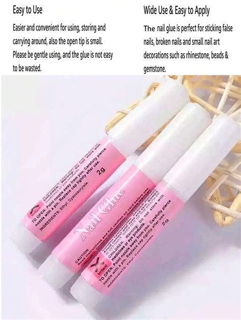 Pcs Nail Glue Super Strong Nail Glue For Acrylic Nails Long Lasting