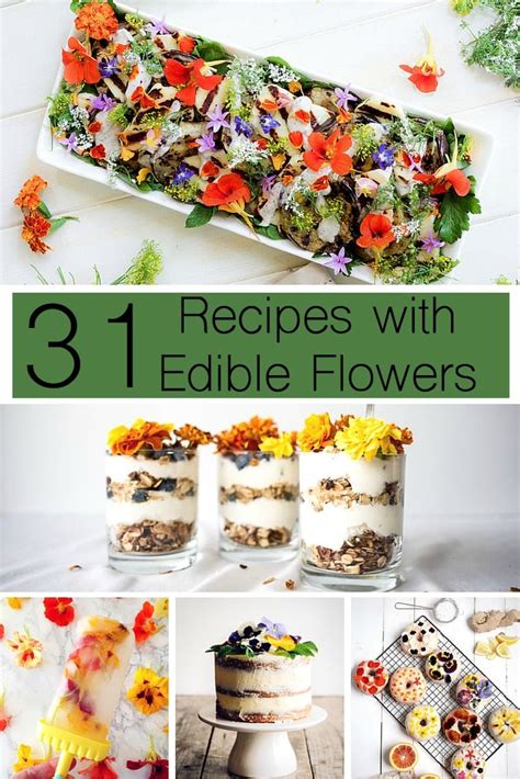 31 Recipes with Edible Flowers Cake Salad Cocktails | Edible flowers recipes, Edible flowers ...