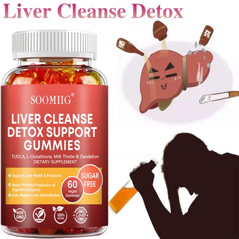 SOOMIIG Liver Cleanse Detox Gummies Contains Milk Thistle And Zinc To